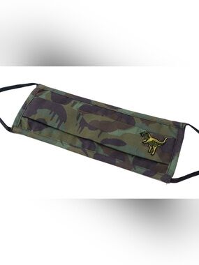 Coach Men's Camouflage Cotton Face Mask in Green